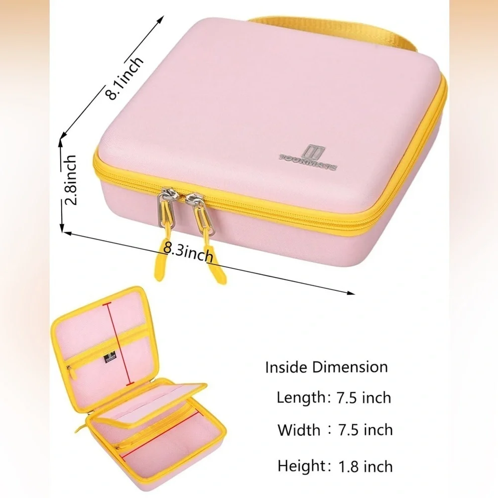 Tourmate Hard Case Cardboard Construction Toys Pink Makedo Tools Organization
